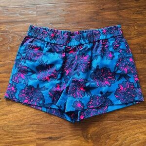 J. Crew Blue and Pink Floral Design